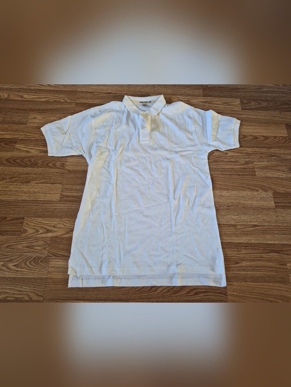 Oakton Men's Cotton White Polo